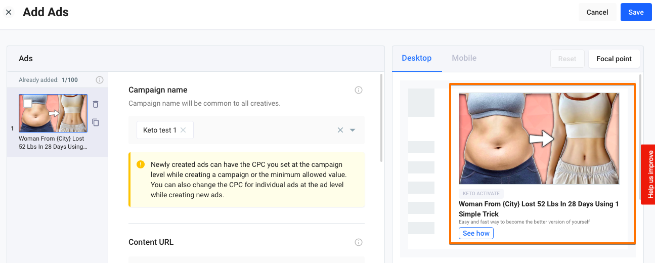 How to Create and Edit Ads in MGID Ads?