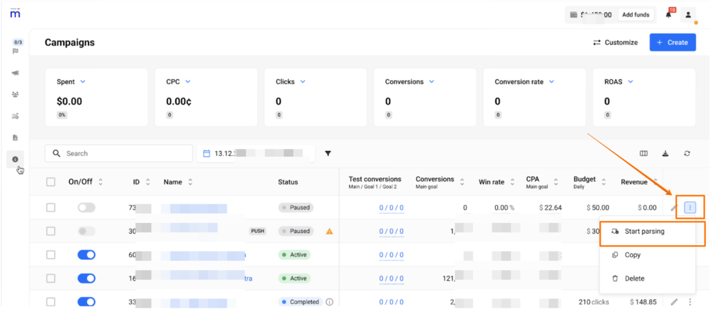 RSS-Based Feed Creative Import for Campaigns