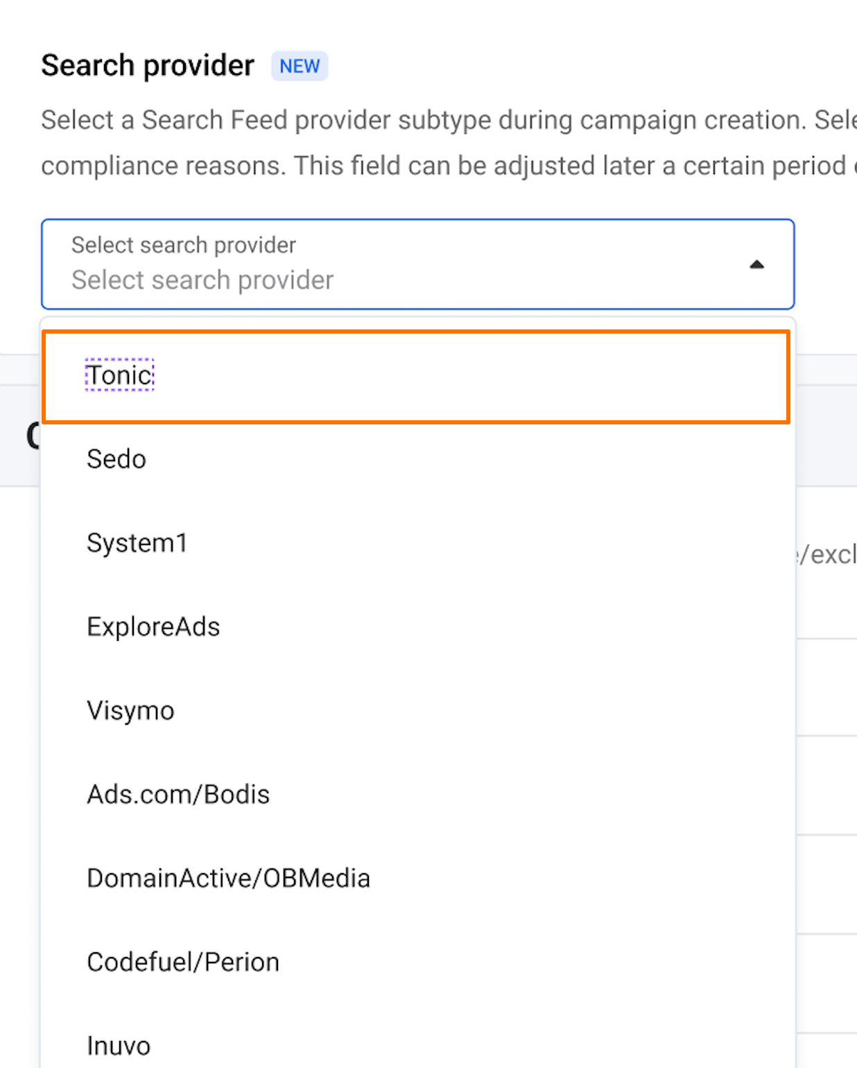 What is Search Feed Provider Moderation?
