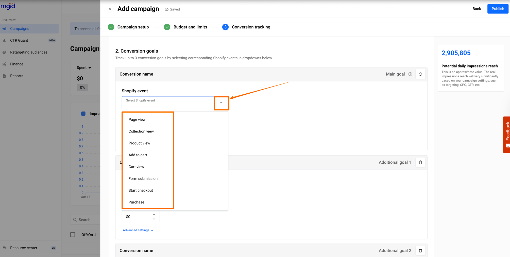 MGID Native Integration with Shopify