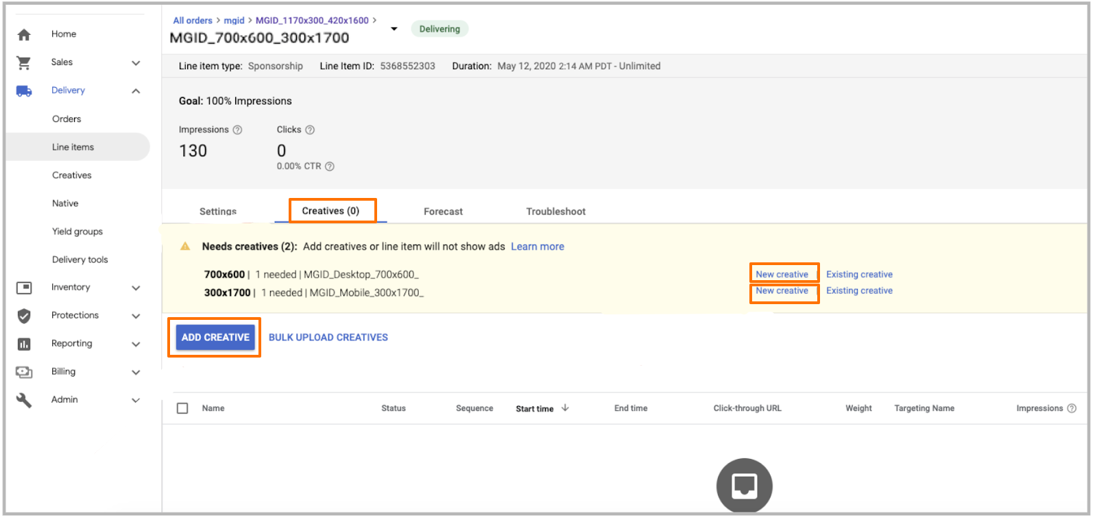 MGID widget implementation guide for Google Ad manager (GAM)